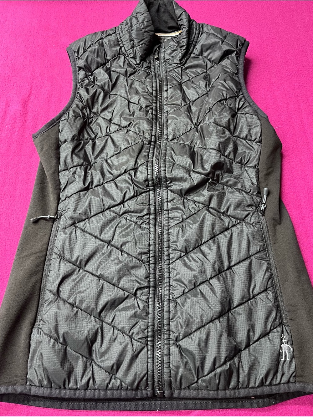 Smartwool Black Quilted Hybrid Women's Vest